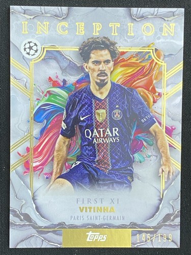 Vitinha 2025-26 Topps Inception UCC First XI Foil Base /199 #6