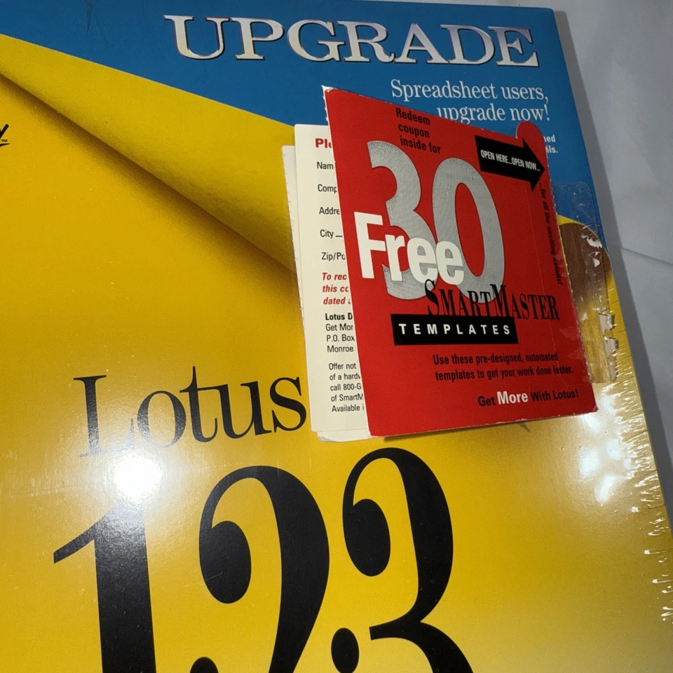 Lotus 123 Spreadsheet - Release 5 Vintage Software 3.5” Disks SEALED - Image 3 of 4