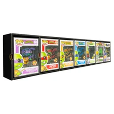 KUBBIE SLIM BLACK (1x7) - In Box Display Case for Funko Pops, Wall Mount & Stack