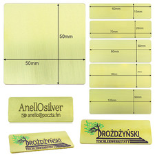 Namensschild aus Messing Klingelplatte Türschild Incl.Gravur in 5 großes