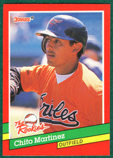 Chito Martinez - 1991 Donruss The Rookies #54 - Baltimore Orioles Baseball Card