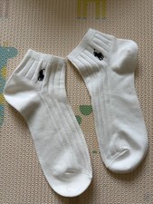 Image of Polo Ralph Lauren white ankle socks