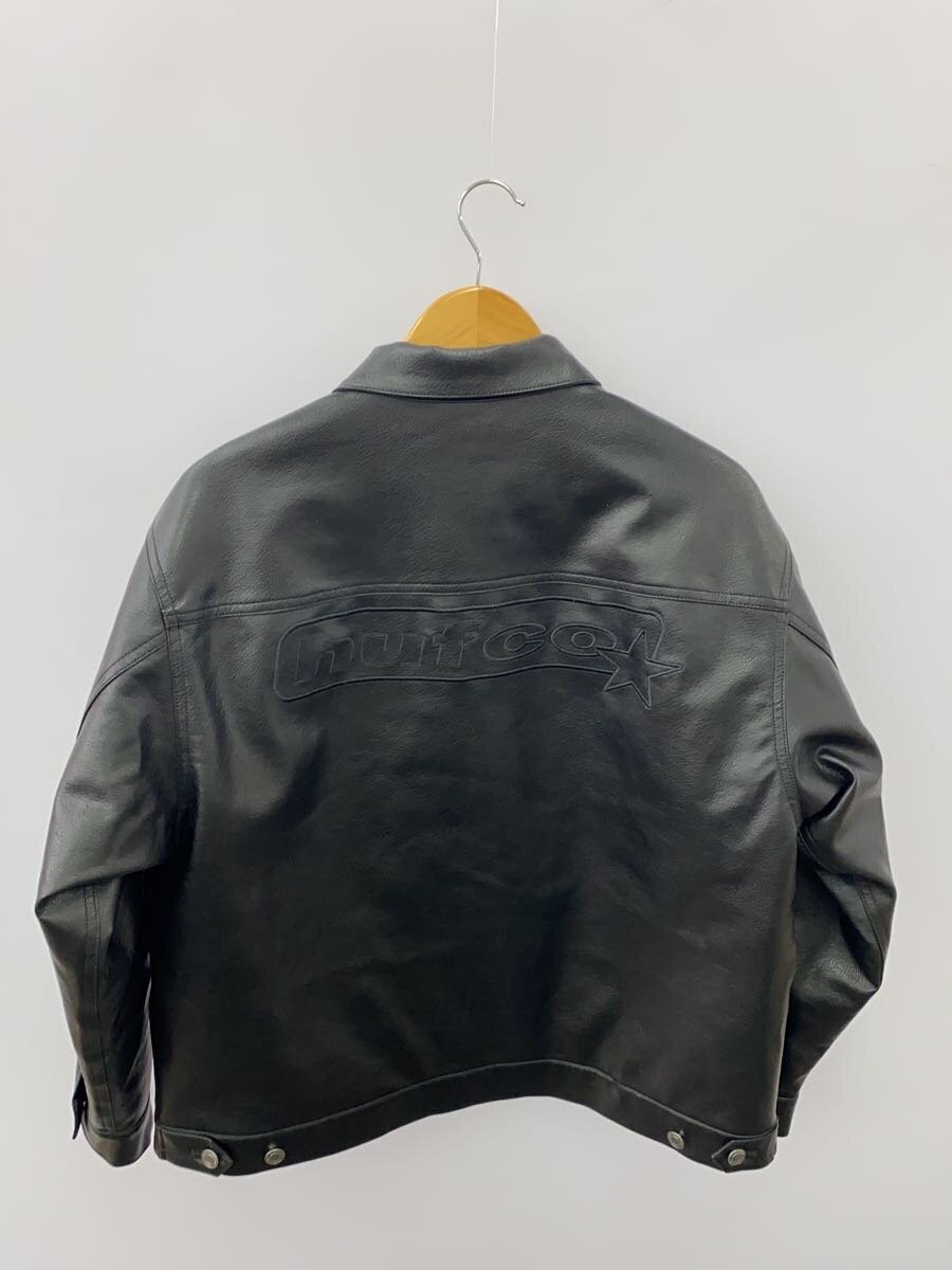 Huf Worldwide Freshies Trucker Jacket/Jacket/M/ Leather/Blk Huf Worldwide Freshies Trucker Jacket/Jacket/M/ Leather/Blk