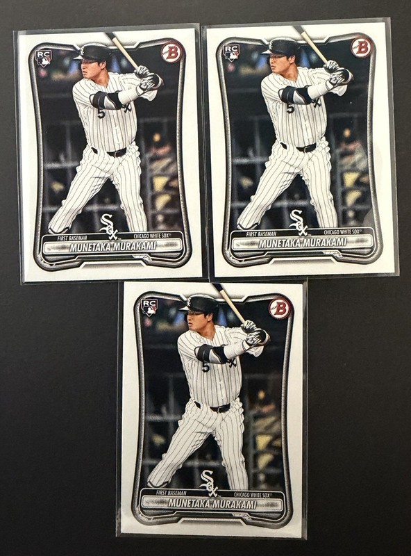 🔥 Lot Of 3 2026 Bowman Munetaka Murakami Rookie RC #9 🔥 BEAST