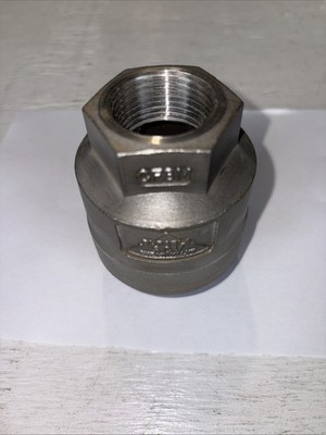 1'' inch Spring Loaded In-line NPT Threaded Check Valve Stainless Steel SS316