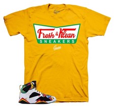 Shirt To Match Aj Retro 7 Miro Shoes - Fresh Klean Sneaker Tee Shirt To Match Aj Retro 7 Miro Shoes - Fresh Klean Sneaker Tee