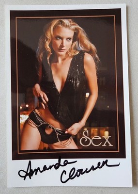 Amanda Clouser Model Original Hand Signed Photo Postcard1970