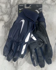 Nike D-Tack 6.0 Navy Blue Lineman Football Gloves Mens Size Large New PGF766-494