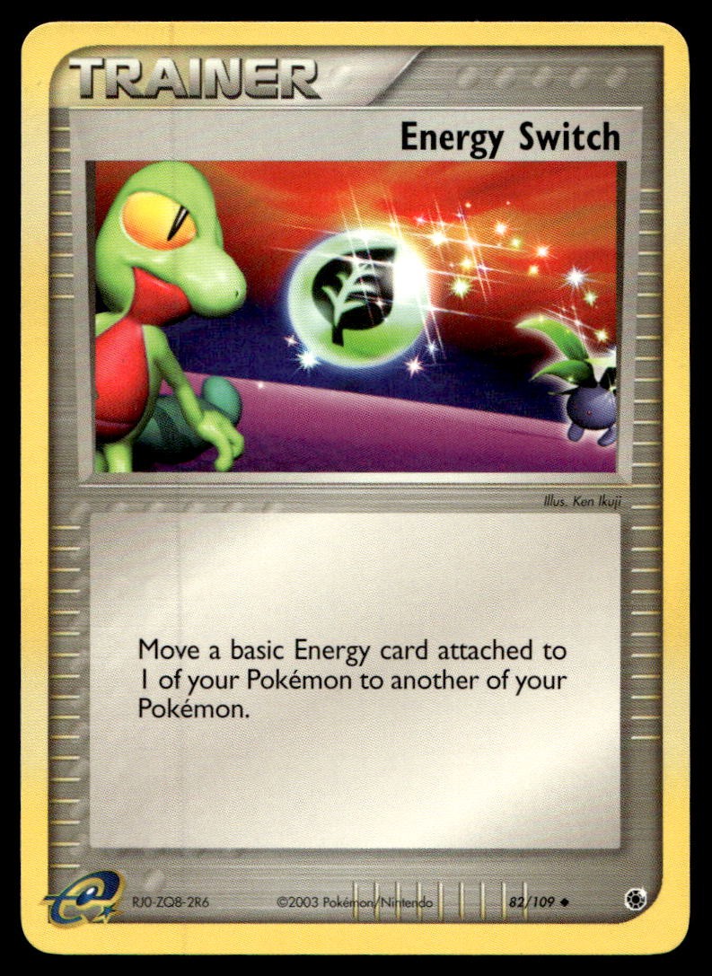 EX-NM Ruby and Sapphire Energy Switch Uncommon 82/109 2003 Pokemon TCG