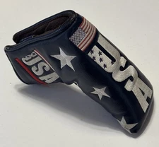 *USA Flag Bald Eagle Red/White/Blue Blade Putter HeadCover, Very Good Condition
