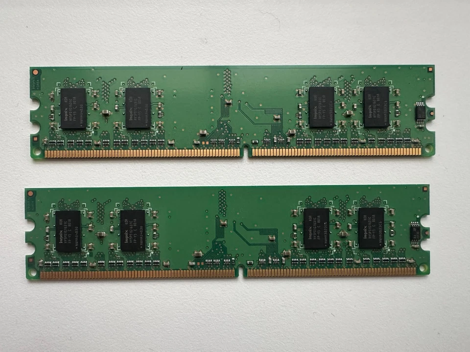 Hynix 1GB 2 x 512MB DDR2 667MHz PC2-5300U Desktop RAM Memory (HYMP164U64CP6-Y5) - Image 3 of 3