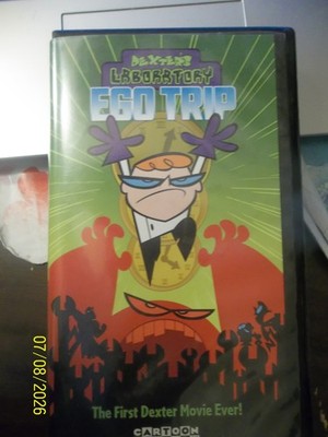 DEXTER'S LABORATORY~EGO TRIP~2000 VG/C CARTOON NETWORK VHS~ANIMATION~CLAMSHELL
