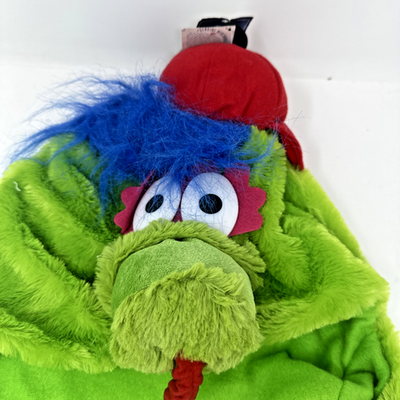 MLB Forever Collectables Philly Phanatic Green Furry Dangle Hat Amazon.com: FOCO Phillie Phanatic Philadelphia Phillies  main image 4