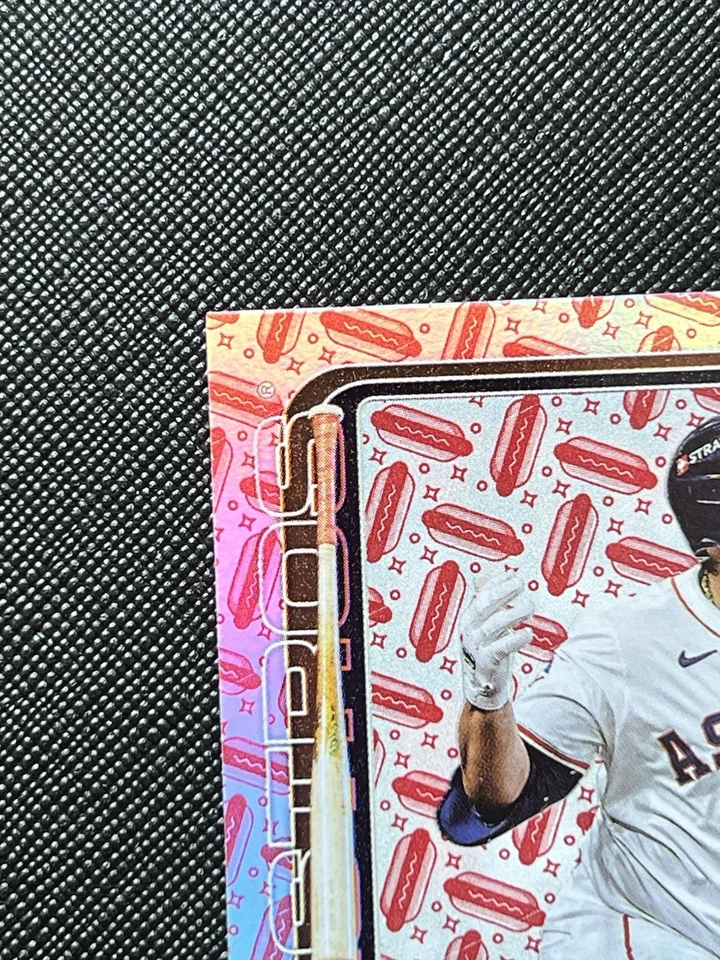 2025 Topps Series 2 Holiday Hot Dog Parallel /99 Jon Singleton #462 Astros Foto 4 de 4