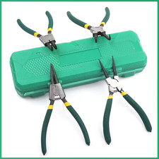 4Pcs 7-Inch Internal/External Snap Ring Pliers Set Heavy Duty Circlip Pliers Kit