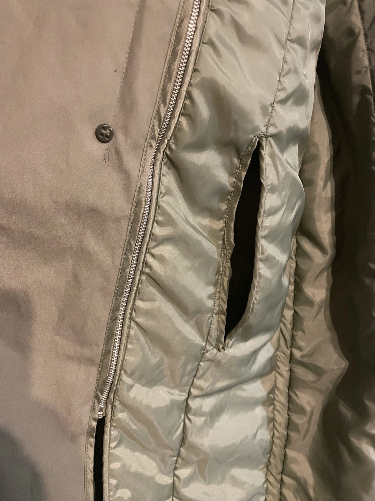 Valor Collection Coat Men’s Size 42XL Belted Military Trench , Removable Liner - product detail image 5