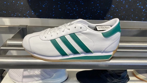 Adidas Originals Country II White Collegiate Green Men's Shoes IG4551 Leather