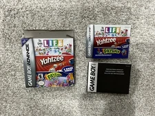 Nintendo Gameboy Advance Life, Yahtzee, and PayDay Box/Booklet ONLY, NO GAME