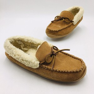 clarks moc shearling slippers