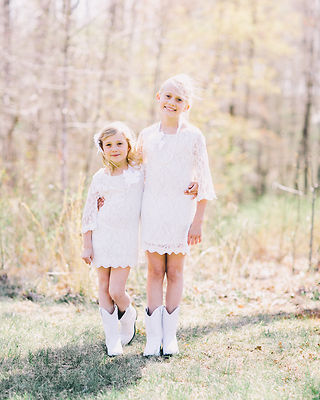 SALE White Flower Girl dress,Wedding,Flower Girl Lace Dress, Birthday Dress