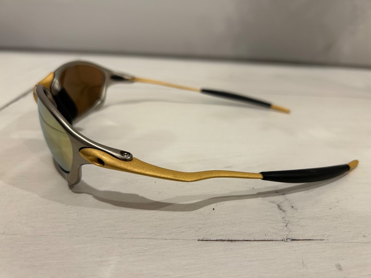 爆レア★絶版★オークリー OAKLEY XXメタル 24K NOS Rare Vintage Oakley XX X-Metal Sunglasses Gold 24K