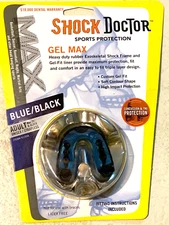 NEW Shock Doctor MOUTH GUARD Gel Max Power  Adult 11+ Basketball Soccer Rugby Ba