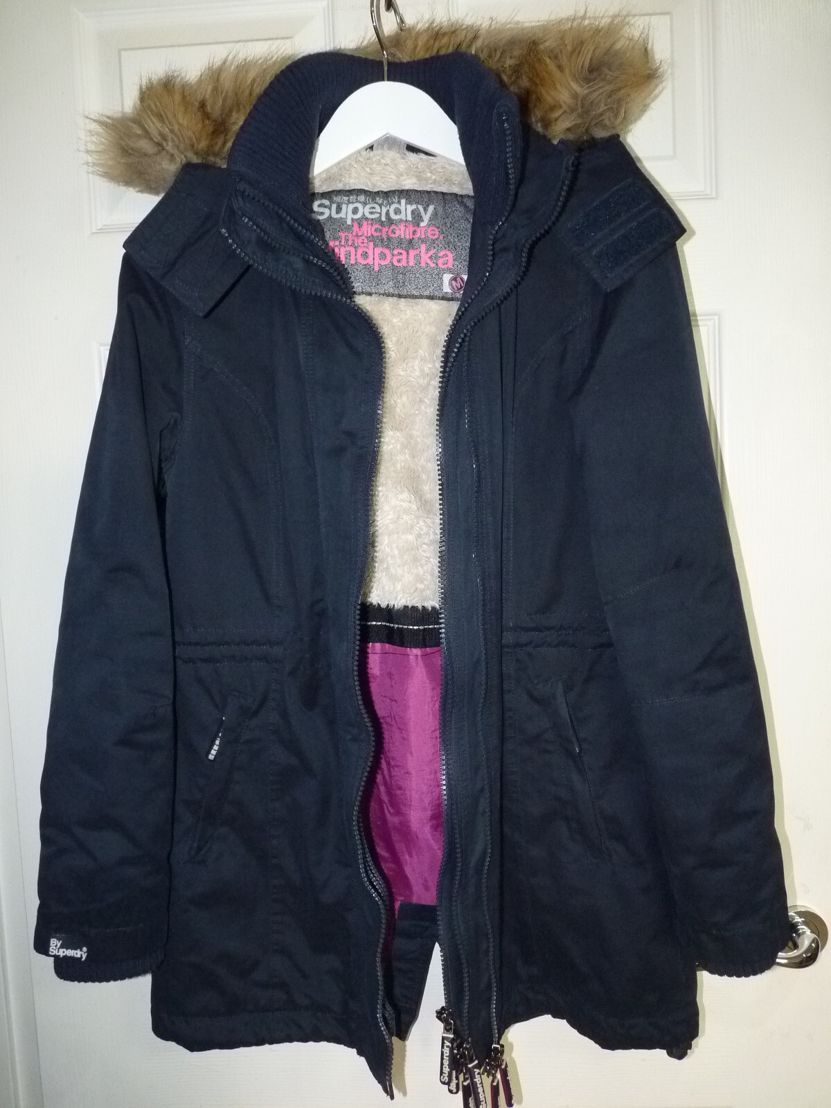 Superdry Parka Microfibre The Windparka Womans size M  jacket coat