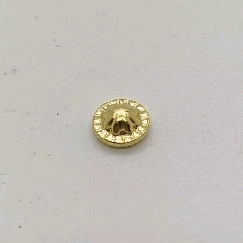 Recambio Pendientes oro 18k 750 Mls. Cierre Rosca Tuerca Universal 5 MM.