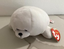 Baby Ty TINY THE WHITE SEAL Plush 7” NEW