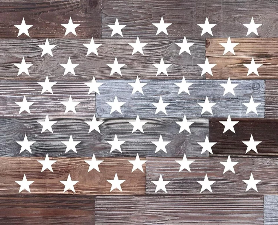 American Flag Vinyl Star Union Vinyl Application | DIY Wood Flag Stars Flagmaker - Image 4 of 4