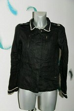jolie veste noir 100% lin
