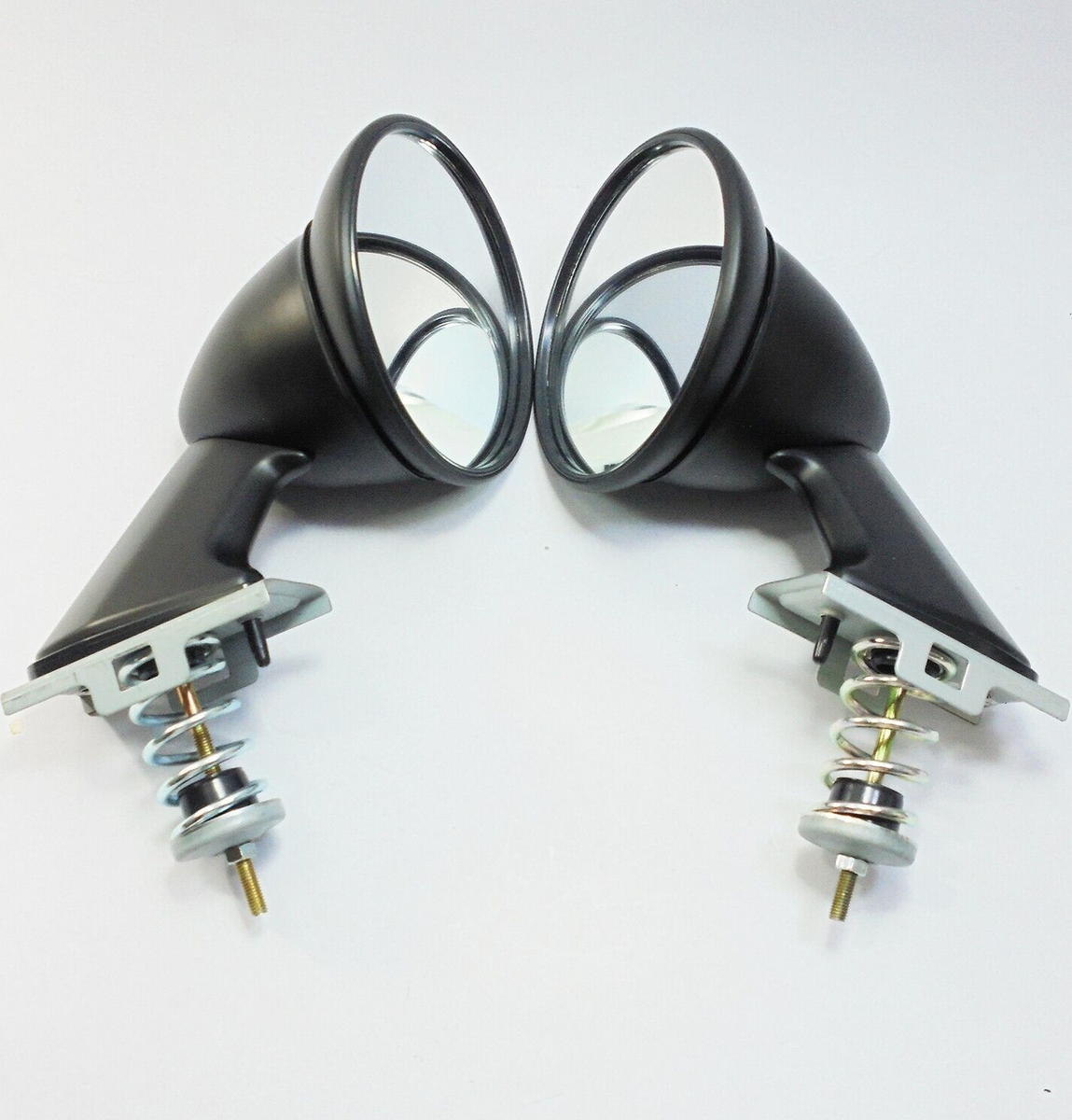 GTR Style Vintage Fender Mirrors JDM Metal Pair RH&LH BLACK GTR Style Vintage Fender Mirrors JDM Metal Pair RH&LH BLACK