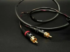 1meter HiFi Copper Wire RCA Audio Cable Gold Plugs 