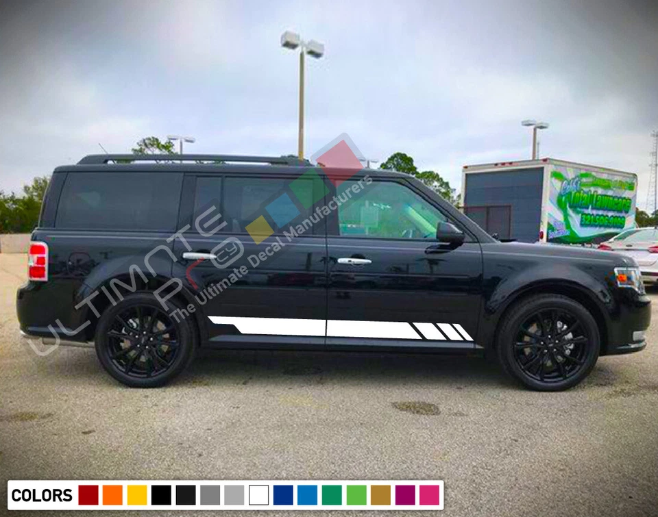 Calcomanía adhesiva para Ford Flex Stripes gráficos puerta carrocería parte labio 2012 2011 2010 Foto 3 de 4