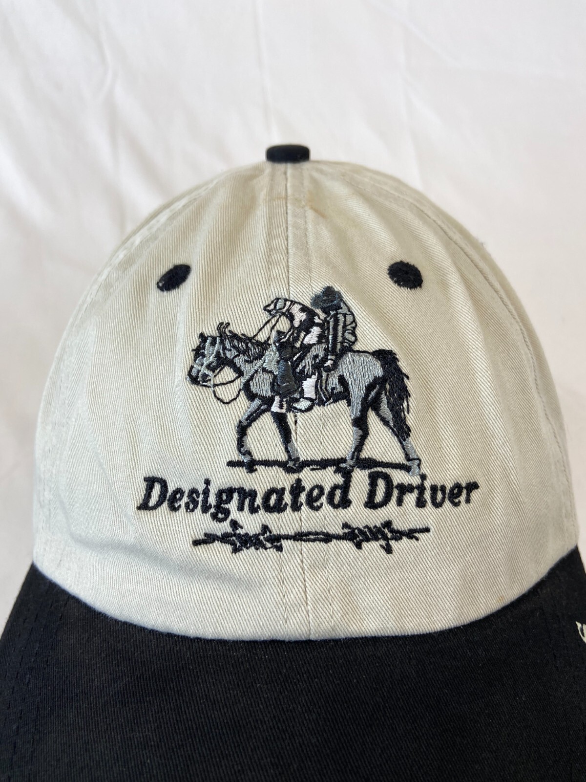 Designated Driver Baseball Cap Buckleback Hat Tex… - image 2