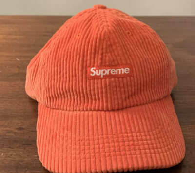 SUPREME RIPPLE CORDUROY SMALL BOX 6-PANEL HAT OS FW20 (AUTHENTIC
