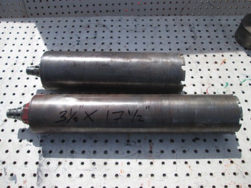 Hilti Core Drill Bit lot of 2 one 4" x 17 1/2" & 3 1/2" x 13" Good shape