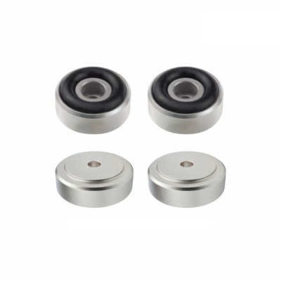 4er-Set Dynavox Alu Gerätefüße mini Ø 20 mm silber Gerätefüsse / Hi-Fi Case Feet
