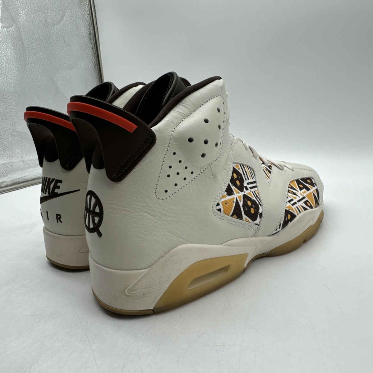 Size 13 - Air Jordan 6 Retro Quai 54 - Sail Gum Cream Leather Yellow Brown Accen | eBay