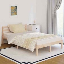 vidaXL Telaio Letto in Legno Massello di Pino 120x200 cm