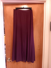 Bryn Walker Eli Pants Wine XL Pull On Wide Ankle Pants Modal Blend High Rise