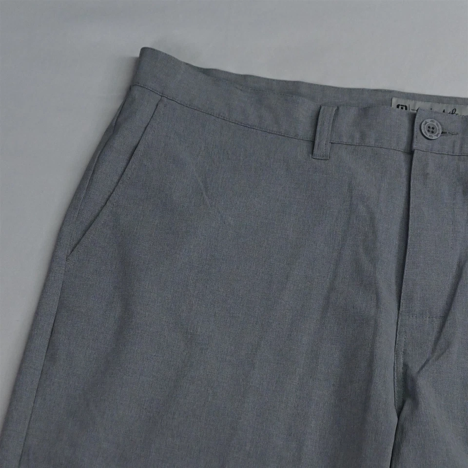 Travis Mathew 40 x 10" Light Gray Woven Beck Tech Stretch Golf Shorts - Image 2 of 4