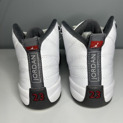 Size 6 - Jordan 12 Retro White Grey 2019 | eBay