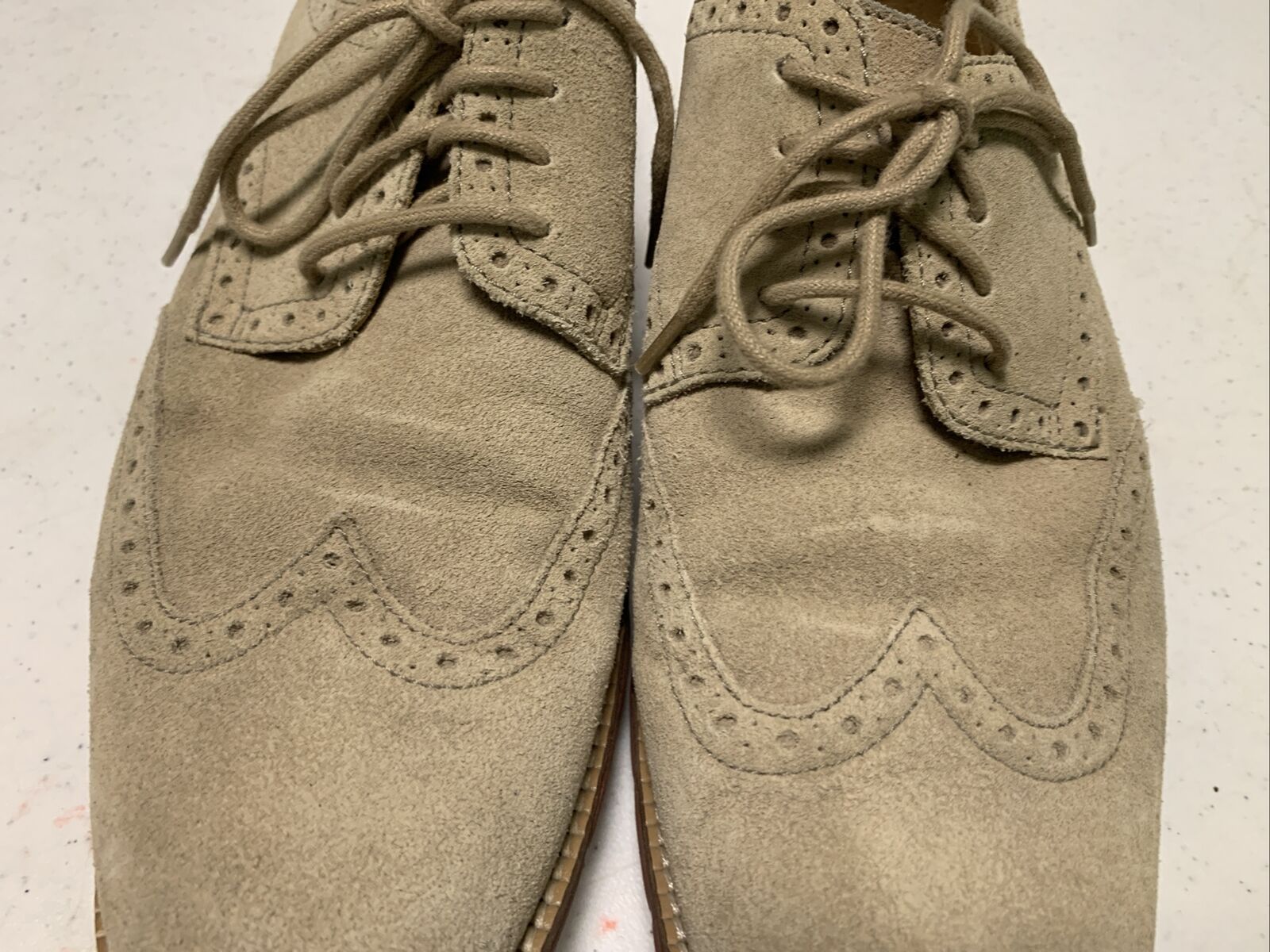 Cole Haan Suede Oxfords Mens 8M Grand/ OS Tan Lea… - image 3