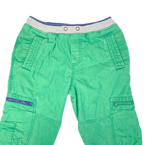 Mini Boden Boys Green Lined Cargo Pants Size 11 Years - Picture 2 of 12