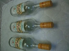 3 Deep Eddy Peach Vodka 750 ML Empty Clear Glass Liquor Bottles/Paper Labels