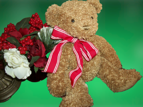 Tucker Teddy Bear Brown Plush Stuffed Animal First and Main Valentine's Day Gift - Picture 9 of 9