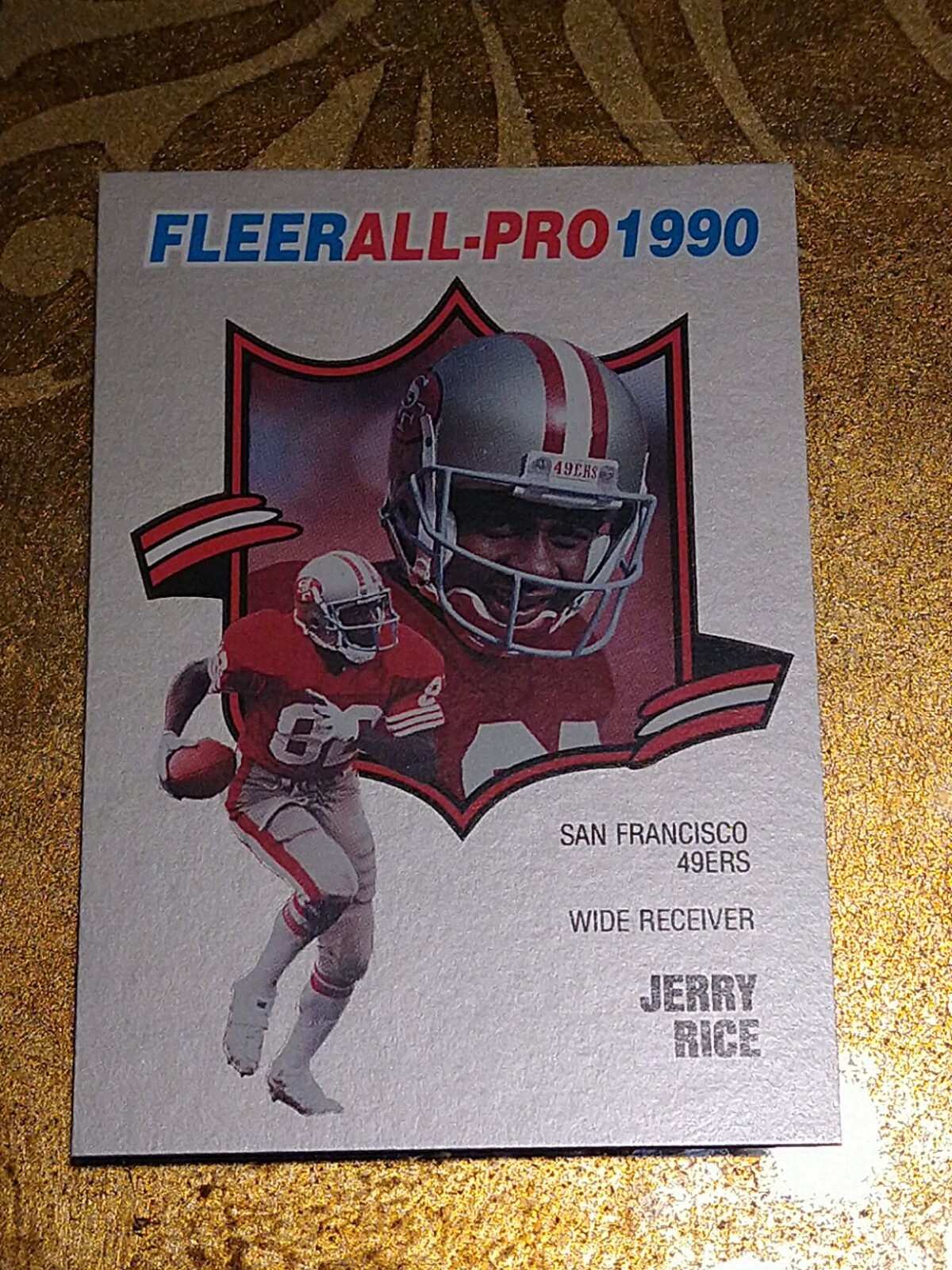1990 Jerry Rice Fleer All Pro Nfl Football Card eBay