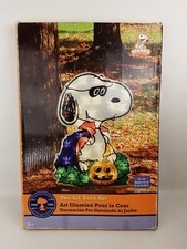 Peanuts Snoopy Pre-Lit Halloween Yard Art 24 Inch