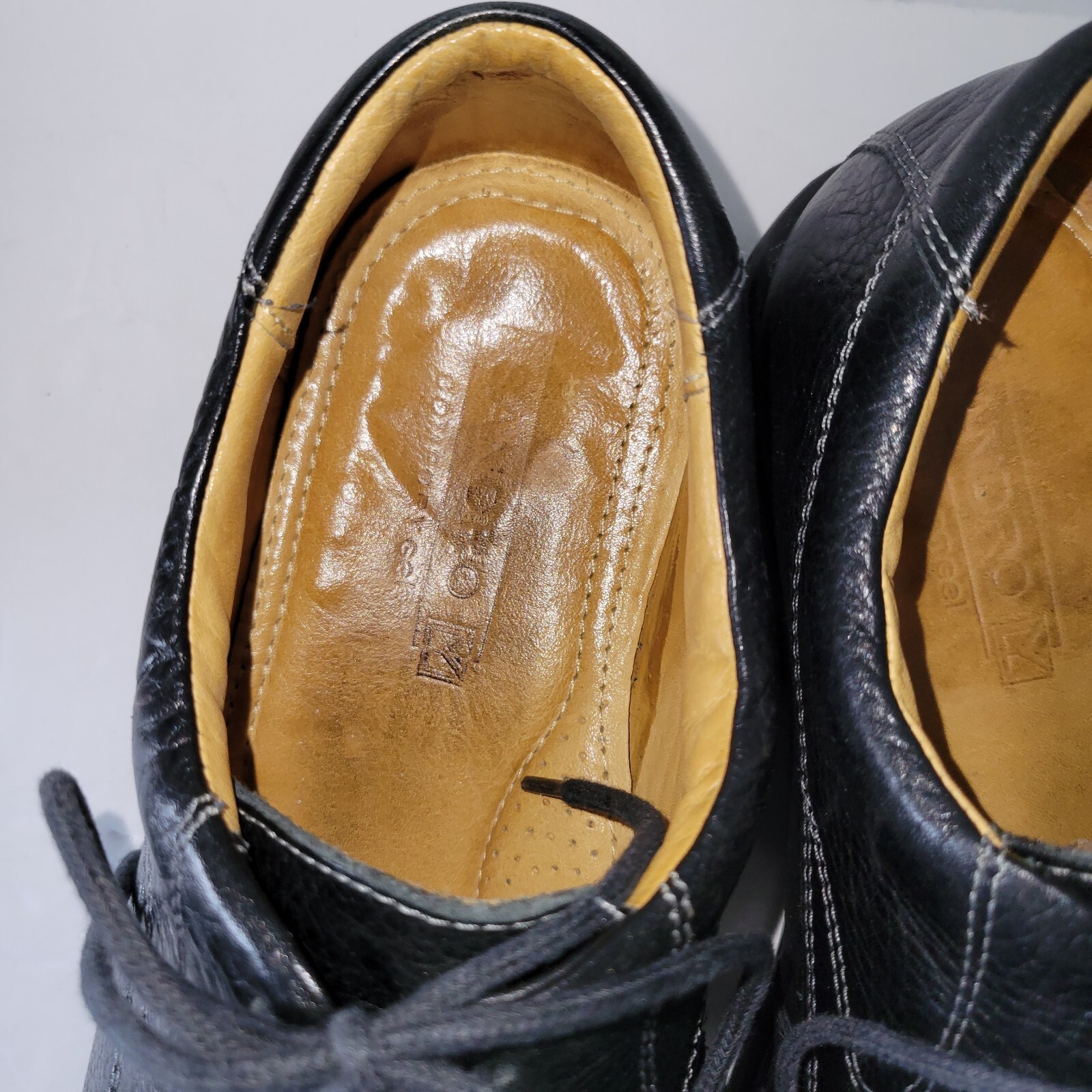 SAOLA SANDRO nera in pelle stringata punta divisa comfort Oxford 10 5